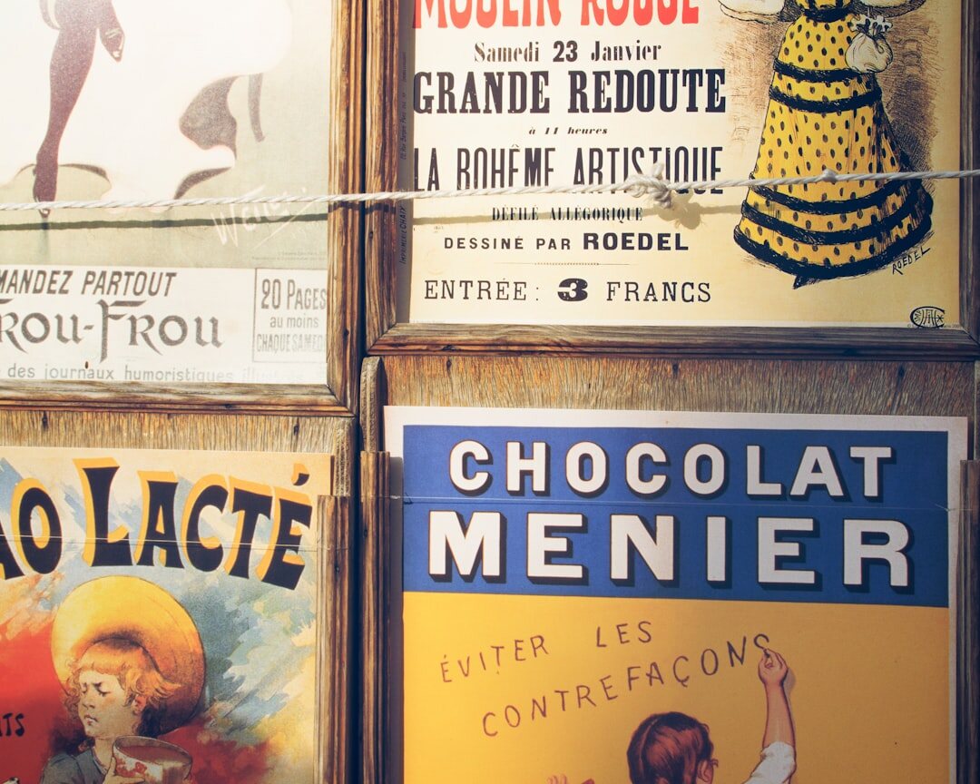 vintage french street posters